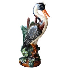 Barbotine "Heron" Vase 10