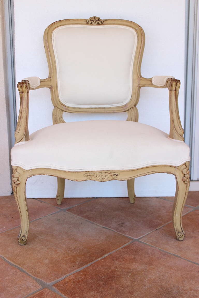 French Louis XV Armchair For Sale