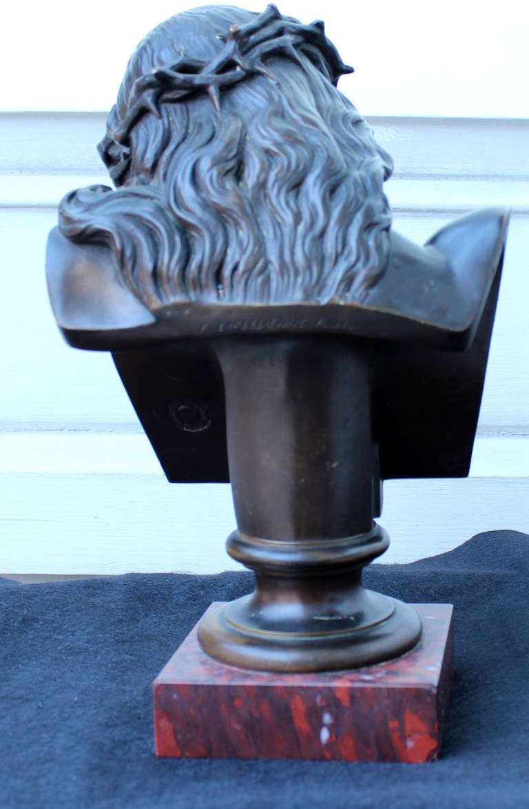 Christ bronze Bust by Clesinger and Barbedienne 2