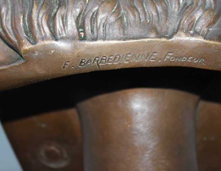 Christ bronze Bust by Clesinger and Barbedienne 1