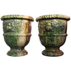 Vintage Pair of Anduze style Urns from Provence