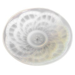 Spectacular Art Deco opalescent glass Charger
