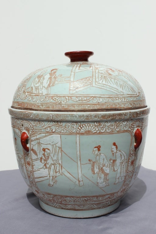 Celadon Lidded Pot
