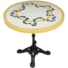 Ceramic Top Bistrot Gueridon from Provence 1