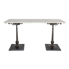 Antique French Butcher Table