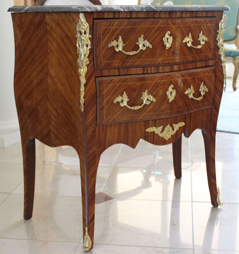 19th Century Small French Louis XV Commode