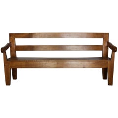 Antique French Chapel Bench
