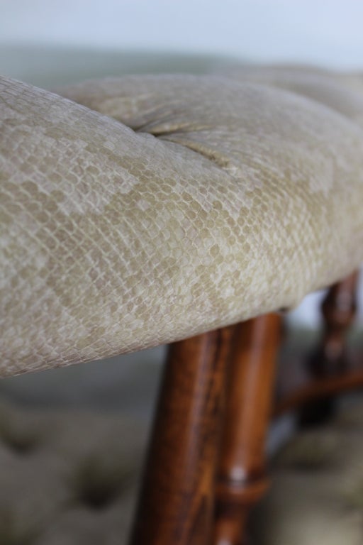 Hand-Crafted French Vis-a-Vis or Confident Chair For Sale