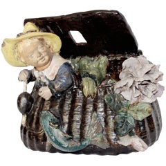 French Majolica Sculpture