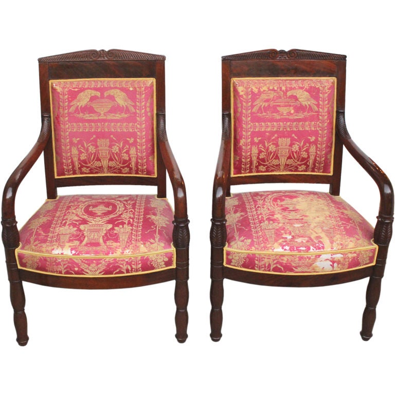 Pair of French Restauration Period Armchairs