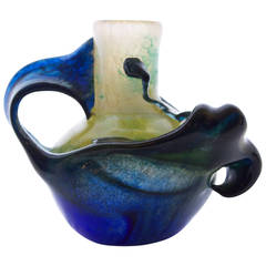 "La Mer" Blown Glass Vase by Patrick Lepage 7