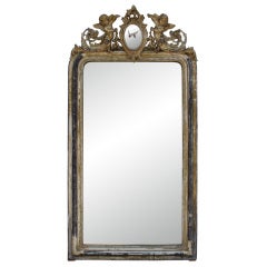Large Louis Philippe Style Mirror with Pediment