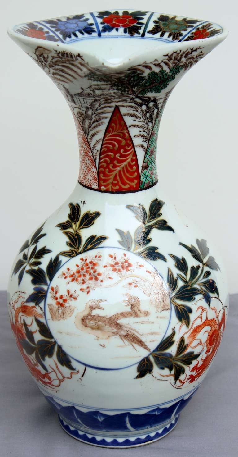 19th Century Rare Chinese Imari Porcelain Pitcher For Sale