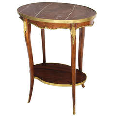 French Transition Louis XV -Louis XVI style side table  France Ca 1850