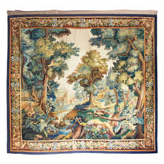 Early 19th Century Aubusson Tapestry in Louis XV Style