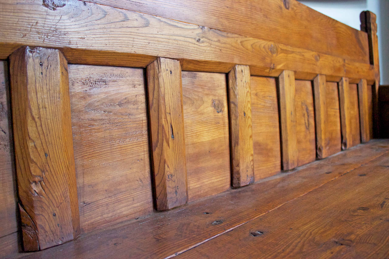 19th Century Large French Country Bench In Excellent Condition In Charleston, SC