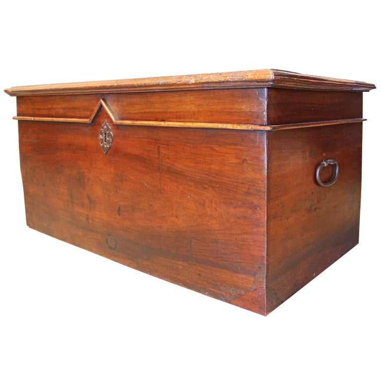 18th Century French walnut "Coffre" For Sale