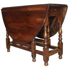 French Gate Leg Wine Table