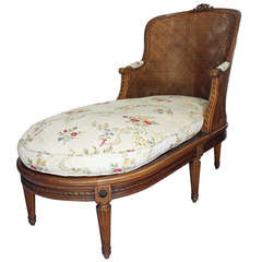 Louis XVI Style Caned Chaise Lounge