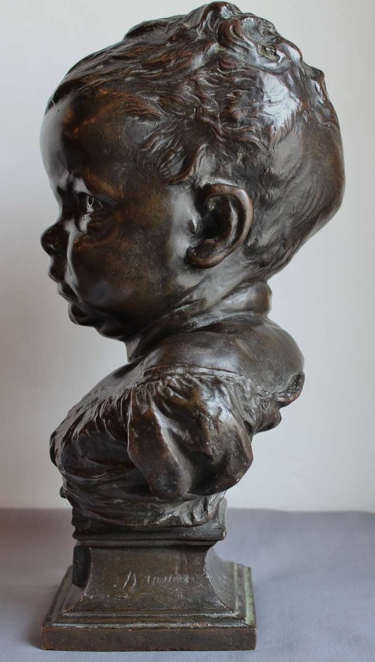 French Bronze Bust of a 