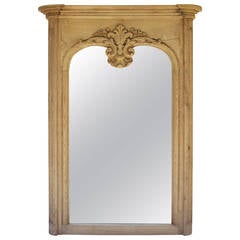 French Carved Oak Mirror 3