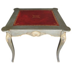 Antique French game table in Louis XV style