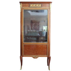 Antique French Transition style vitrine