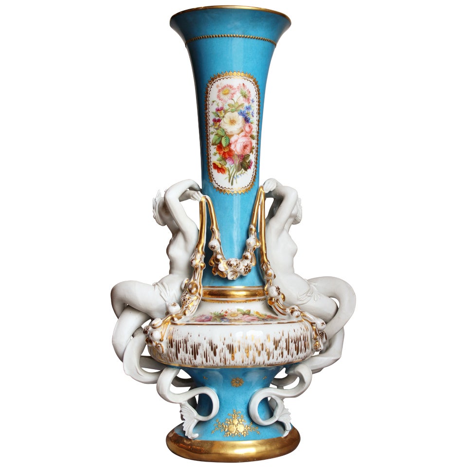 Exceptional and Signed Sevres Porcelain Vase