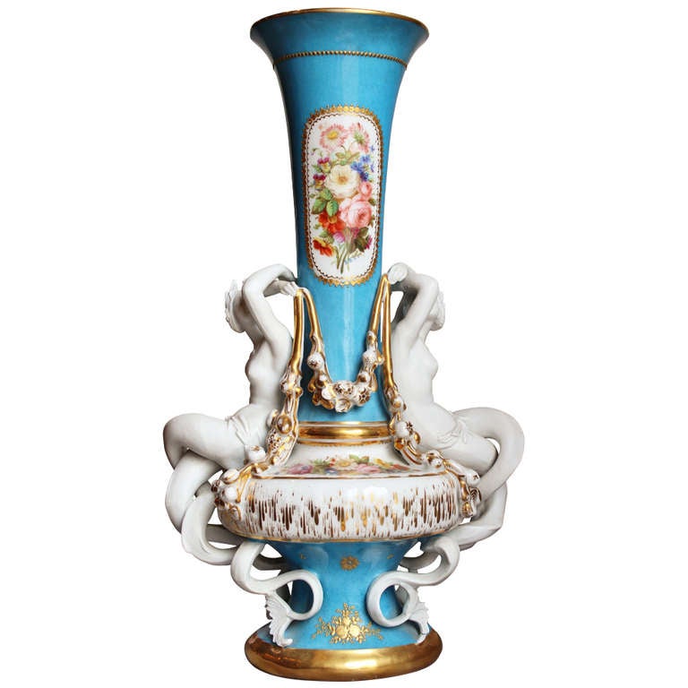 Exceptional and Signed Sevres Porcelain Vase at 1stDibs