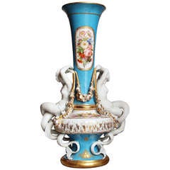Exceptional and Signed Sevres Porcelain Vase