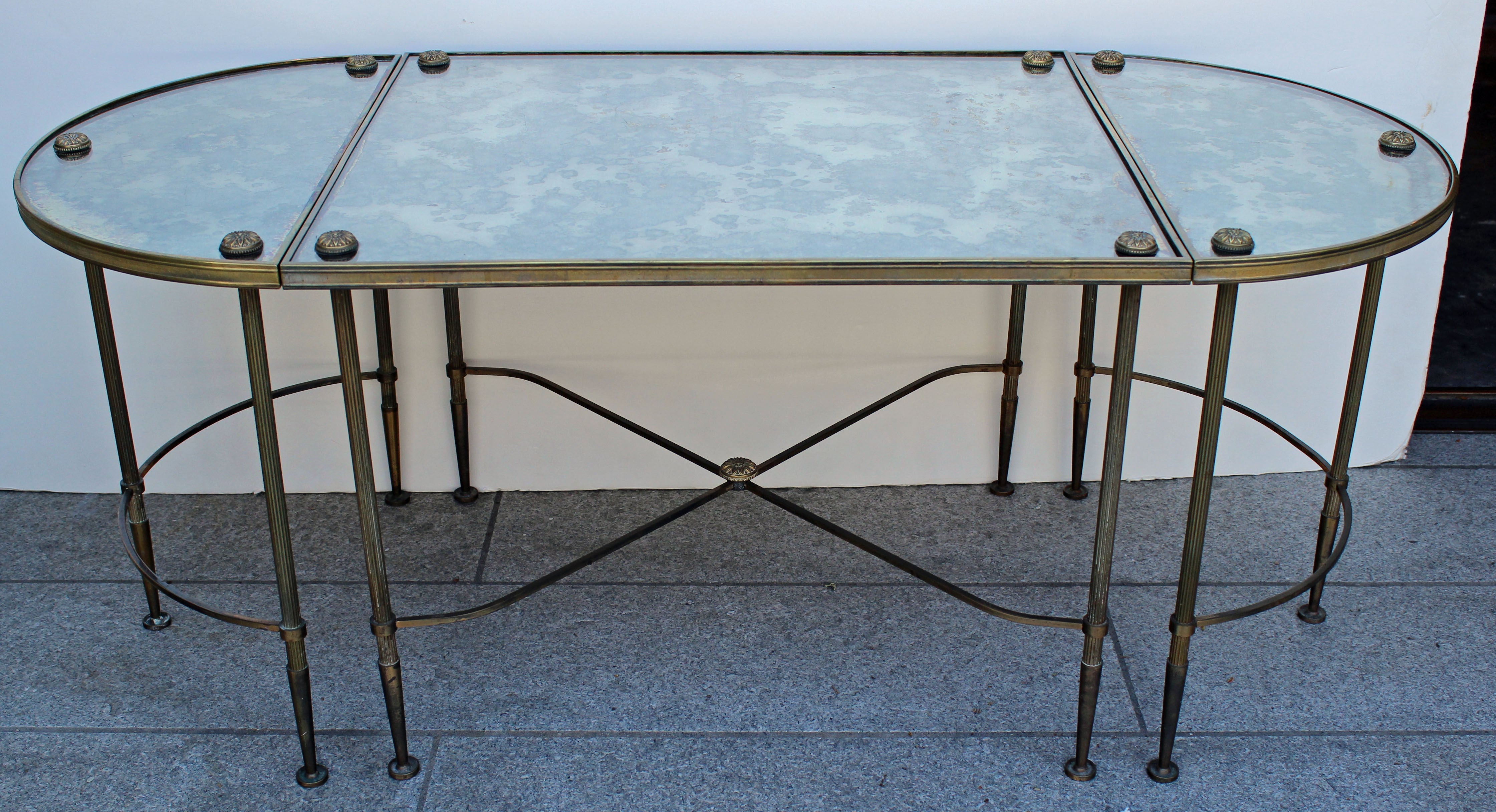 Maison Bagues Brass Coffee Table set.