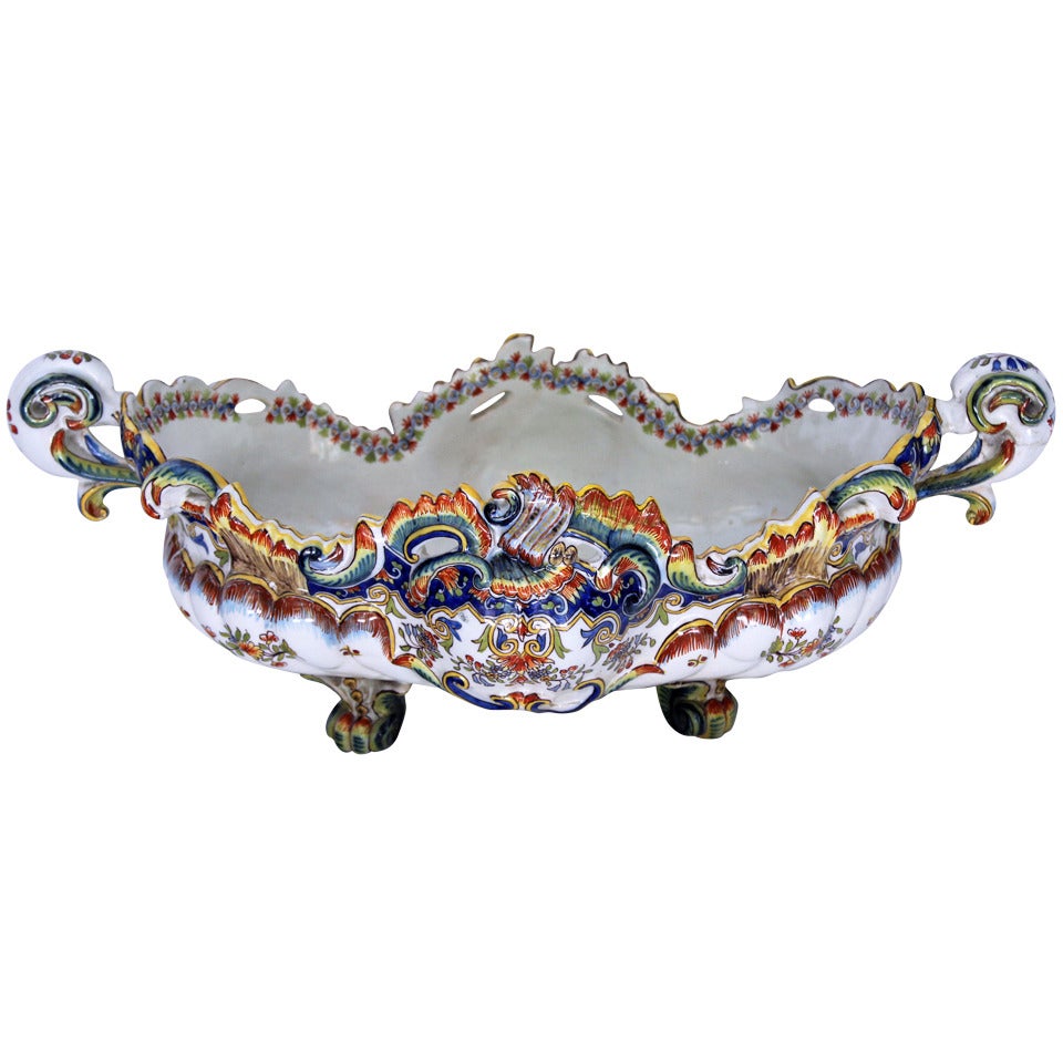 19th Century French Faience Planter