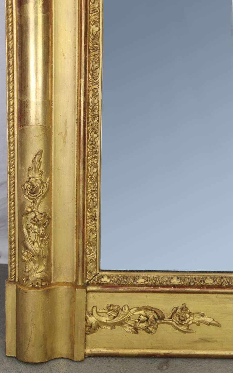 19th Century French Gilt Mirror In Excellent Condition In Charleston, SC