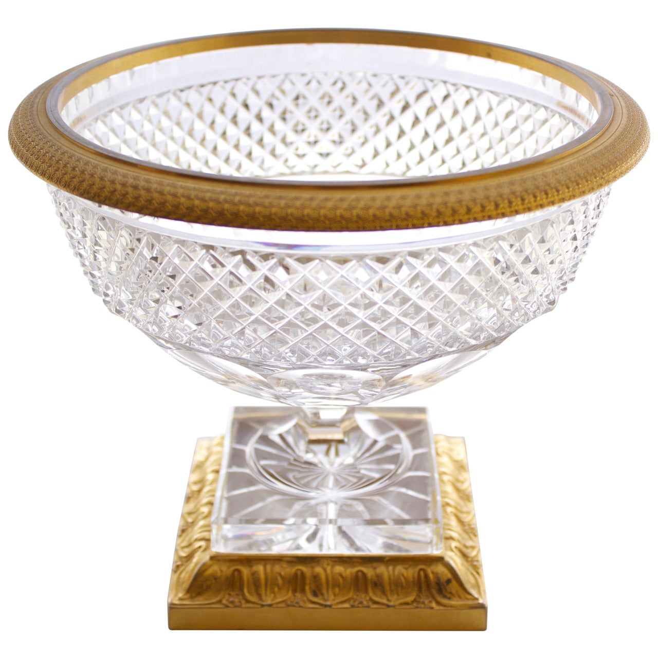 French Baccarat Centerpiece with Ormolu Mounts
