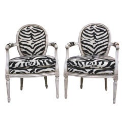Pair of Louis XVI Armchairs