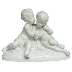 Capo Di Monte Porcelain of Two Young Children 8