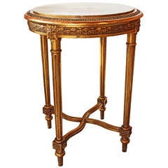 Antique Gorgeous round gueridon table