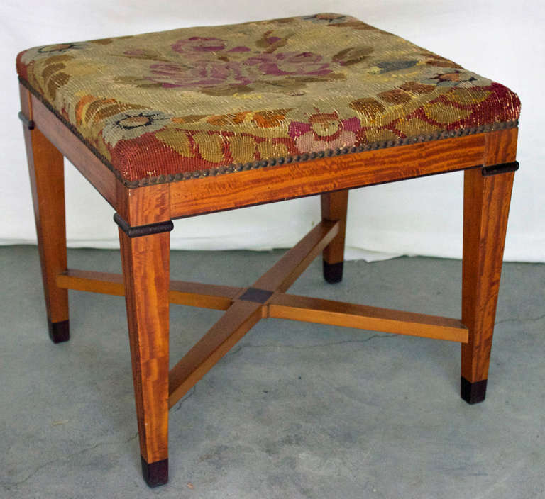 Parisian Aubusson Upholstered Bench