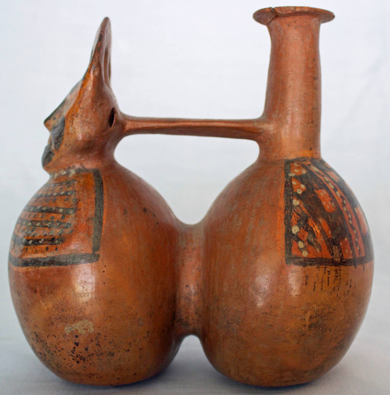 Hand-Crafted Inca Period Linked Ceramic Vessels For Sale