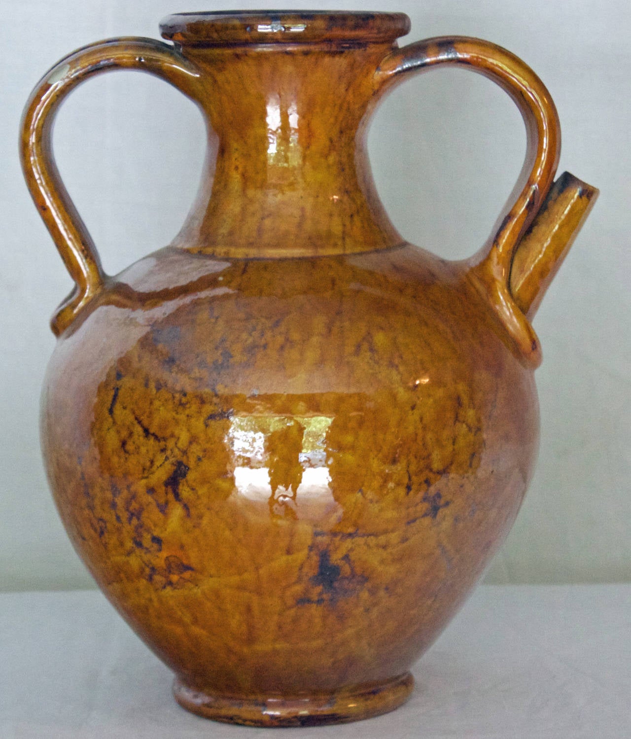 This rare and very decorative water jug was made in the village of biot which has been a pottery center still operating today since 18th century and its name given by the locals is 