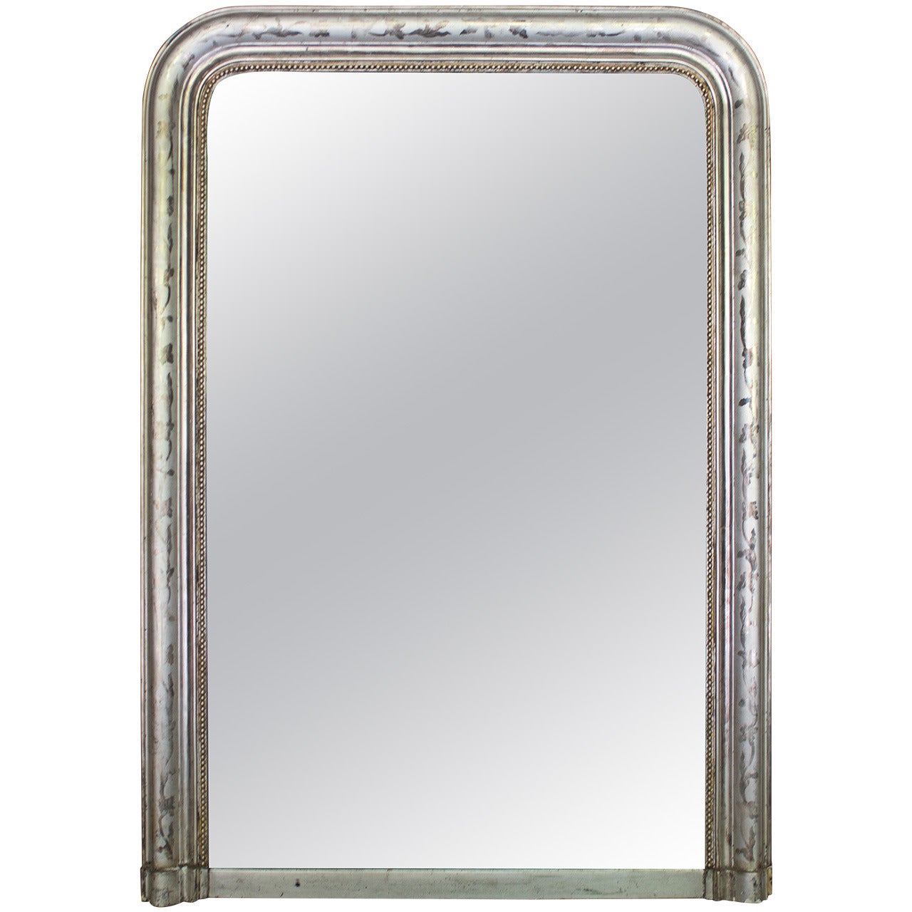 Louis Philippe Period Silver Gilt Mantel Mirror