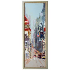 Vintage San Francisco Painting by Kerbiriou from Pont-Aven School