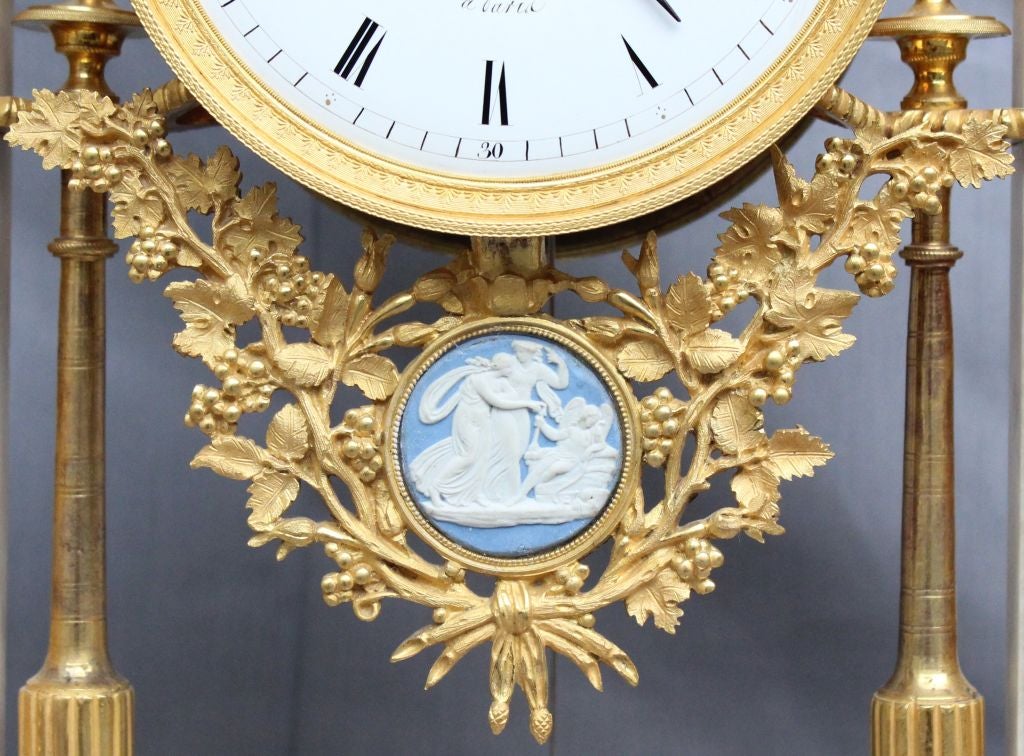 French Louis XVI Portico Clock