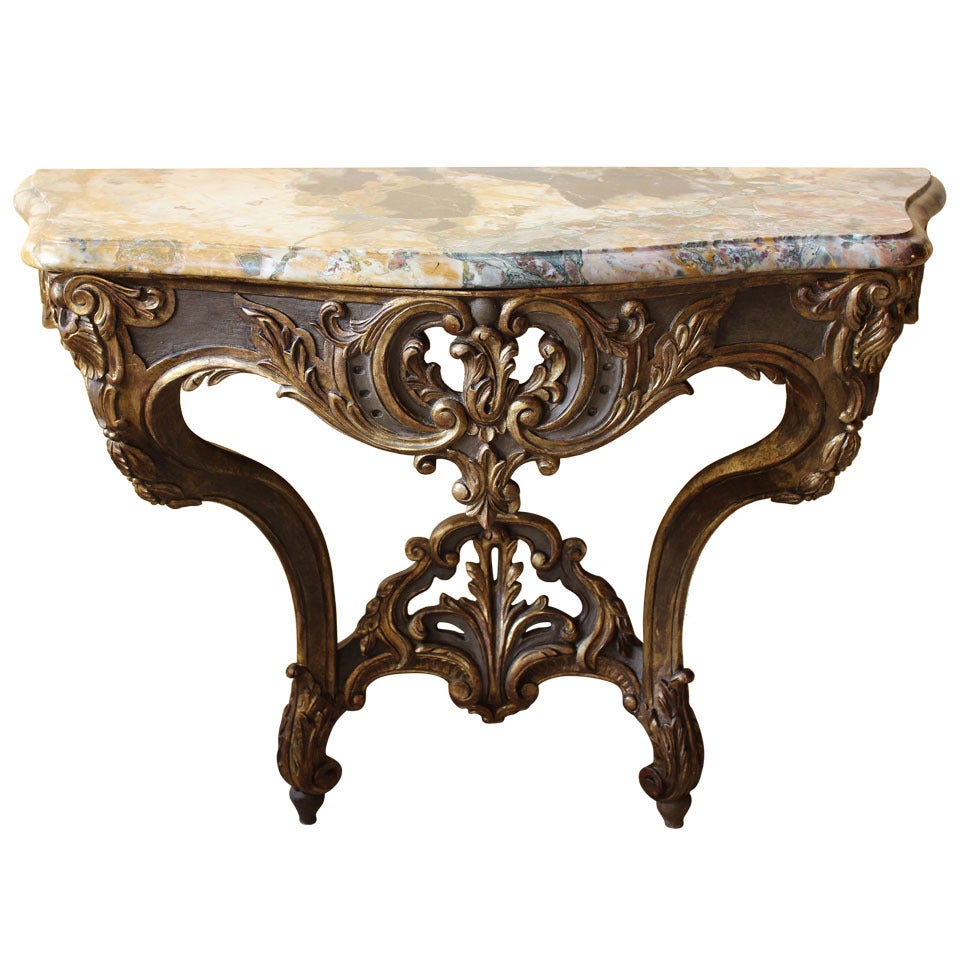 French 18th Century Louis XV Console Table For Sale