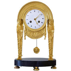 Antique Empire Mantle Clock