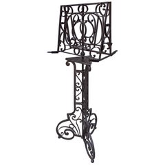 French Early 18th Century Forged Iron Religious Lectern