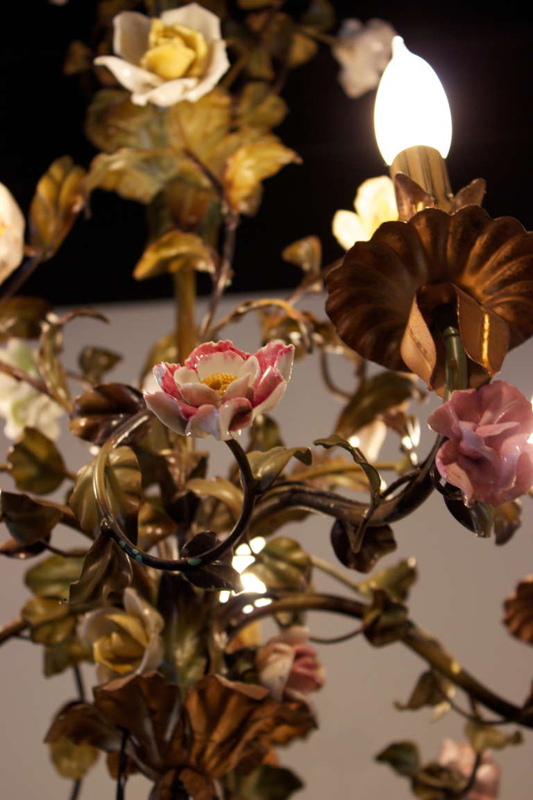 antique capodimonte chandeliers