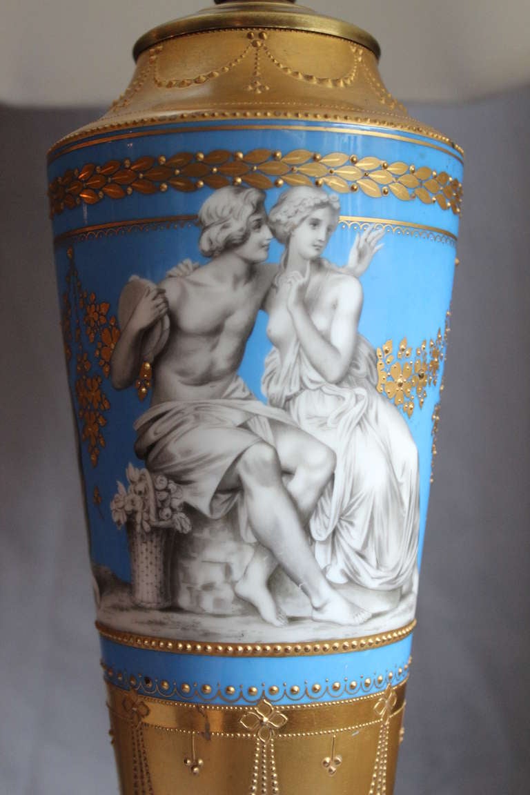Italian Fine Porcelain Table Lamp