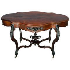 Napoleon III Period Rosewood Center Table