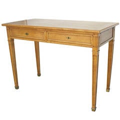 French Louis XVI  style desk with pull out flap.